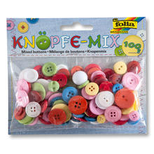 Kn�pfe-Mix, 100 g, farbig sortiert
