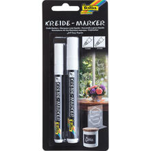 SALE Kreidemarker, 2er Set, 1-2 & 2-5mm, wei�