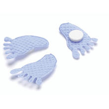 SALE Babyf��e blau mit Klebepunkt, 25mm, 20 St�ck
